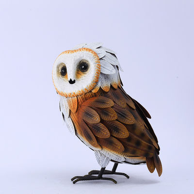 ODM Sturdy Outdoor Metal Owl Decoration Durable Metal Art Garden Ornaments