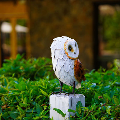 ODM Sturdy Outdoor Metal Owl Decoration Durable Metal Art Garden Ornaments