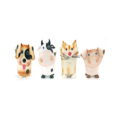 Funny Metal Animals Planter Pot Desktop Ornaments Home Decor Garden Pot