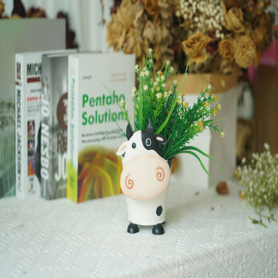 Funny Metal Animals Planter Pot Desktop Ornaments Home Decor Garden Pot