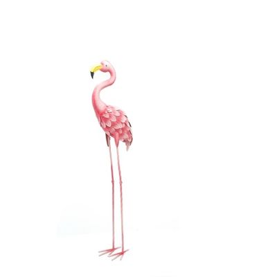 Outdoor Metal Pink Flamingo Lawn Ornaments Decorative Garden Decor