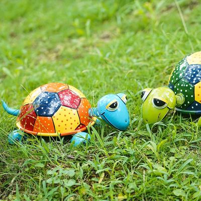 Gorgeous Metal Turtle Lawn Ornament Rustproof Metal Animal Ornament