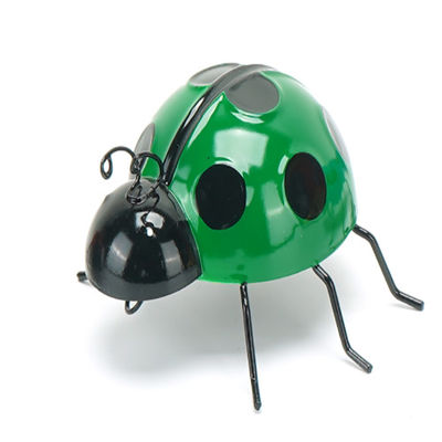 Outdoor Metal Ladybug Yard Art Animal Metal Garden Wall Decor