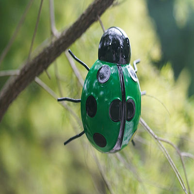 Outdoor Metal Ladybug Yard Art Animal Metal Garden Wall Decor