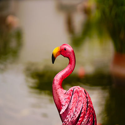 Multiple Metal Flamingo Garden Decor Lifelike Metal Flamingo Yard Art