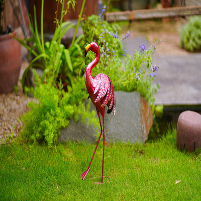 Multiple Metal Flamingo Garden Decor Lifelike Metal Flamingo Yard Art