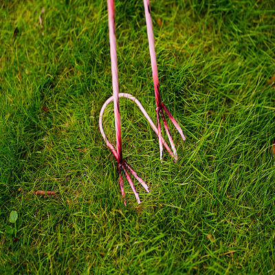 Outdoor Pink Flamingo Metal Yard Art / Metal Flamingo Garden Stake