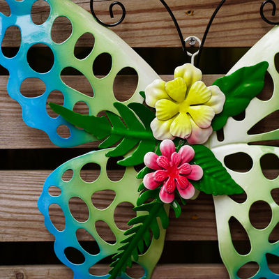 OEM / ODM Metal Butterfly Garden Decor exquisite Outdoor Metal Butterflies