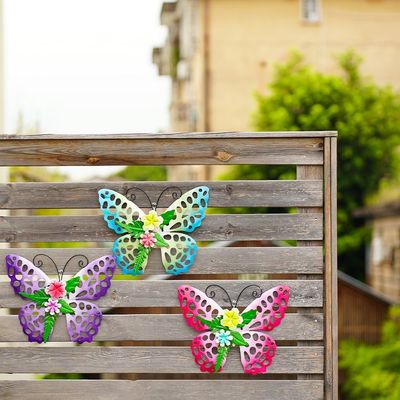 OEM / ODM Metal Butterfly Garden Decor exquisite Outdoor Metal Butterflies