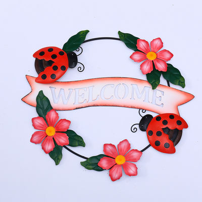 OEM / ODM Wall Hanging Ornaments Multiple Metal House Decor Welcome Slogan