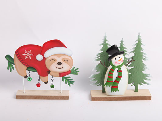Metal Christmas Ornaments Indoor Decorations Durable Iron Handicrafts Support OEM