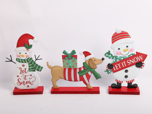 Metal Christmas Ornaments Indoor Decorations Durable Iron Handicrafts Support OEM