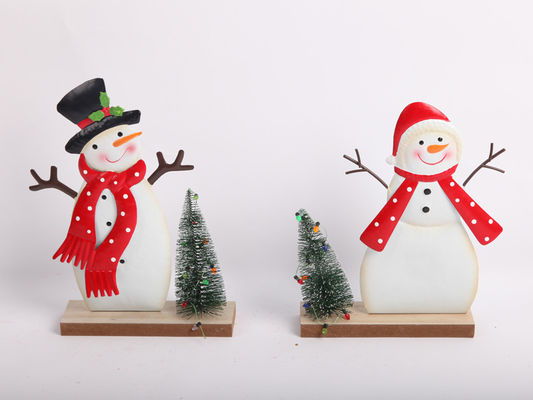 Metal Christmas Ornaments Indoor Decorations Durable Iron Handicrafts Support OEM