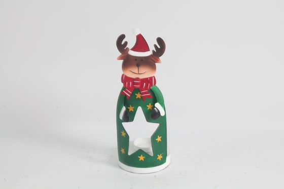 Customized Metal Christmas Decoration Snowman Santa Claus Elk Handicrafts For Modern Holiday Decor