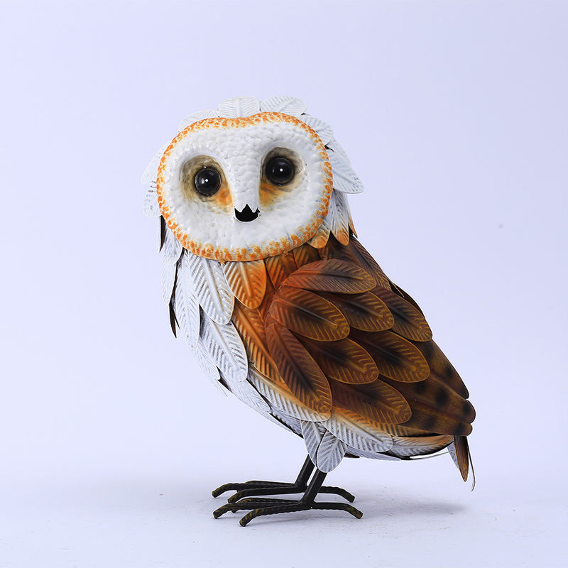 ODM Sturdy Outdoor Metal Owl Decoration Durable Metal Art Garden Ornaments