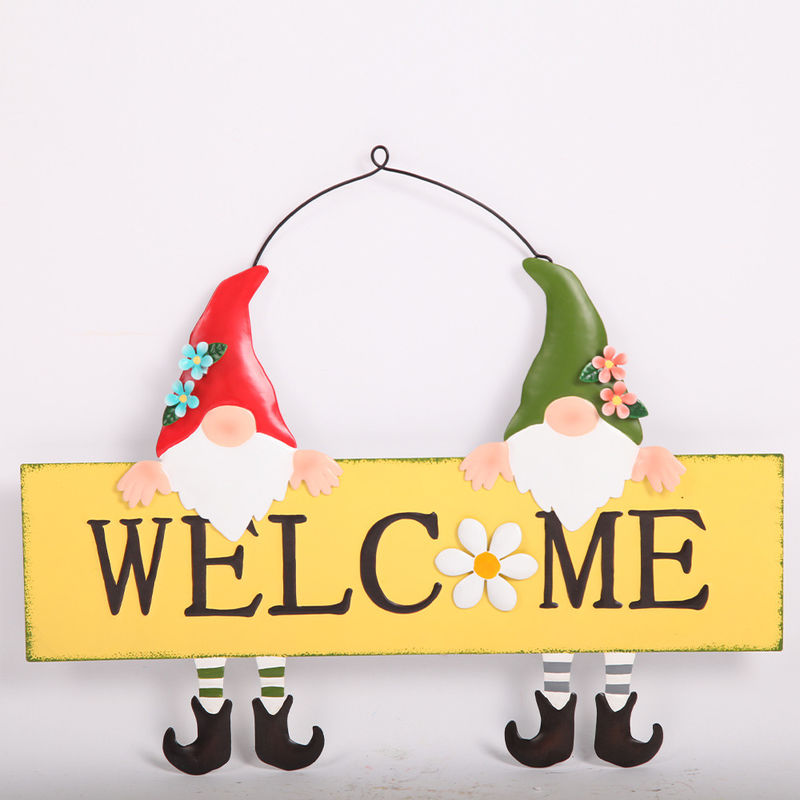 Modern Style Wall Hanging Ornaments Santa'S Welcome